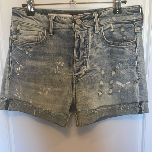 Anthropologie Pilcro Distressed Denim Shorts - Picture 1 of 6